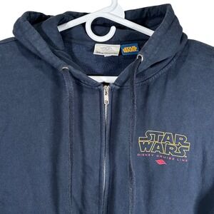 Disney Cruise Line Star Wars Voyage Through the Galaxy Full Zip Hoodie Navy S